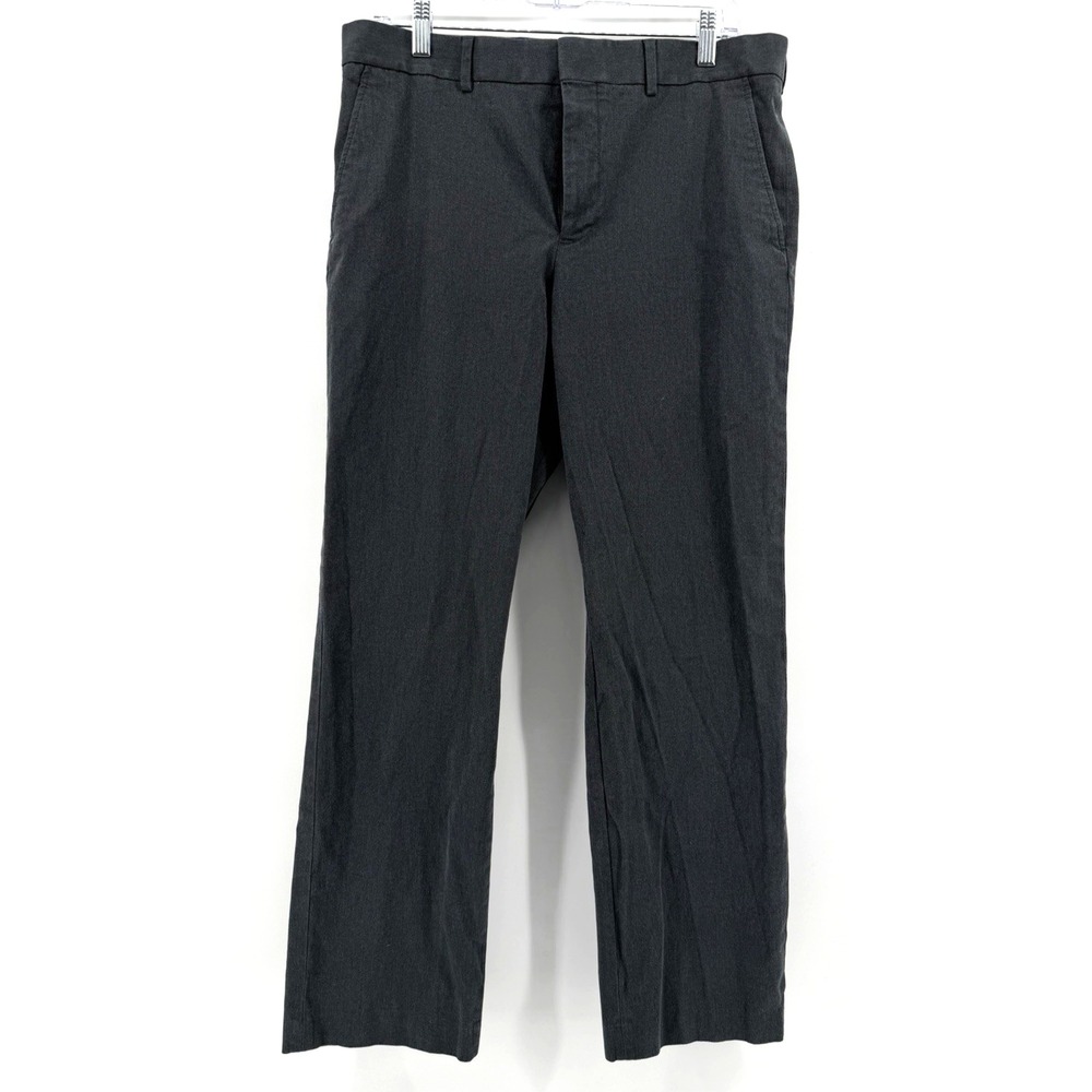 Express Producer Pants Women 33 Gray Straight Leg Career Office Preppy Classic